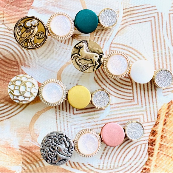 Handmade Design Button Hairpin - Owl - Picture 3 of 3